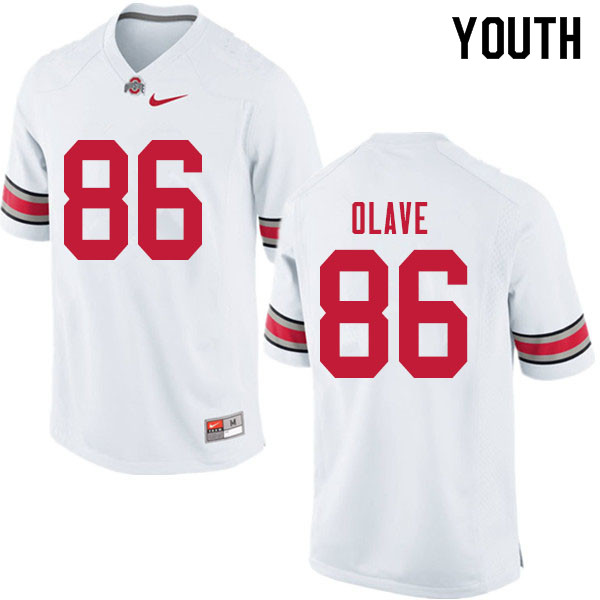 Youth #86 Chris Olave Ohio State Buckeyes College Football Jerseys Sale-White